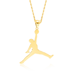 Load image into Gallery viewer, 18K Real Gold Sports Basketball Necklace
