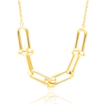 Load image into Gallery viewer, 18K Real Gold U-Linked Necklace
