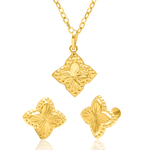 Load image into Gallery viewer, 18K Real Gold Flower Star Jewelry Set
