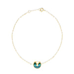Load image into Gallery viewer, 18K Real Gold Green Bracelet

