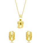 Load image into Gallery viewer, 18K Real Gold Half Curved Clip Jewelry Set
