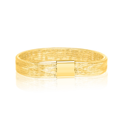 18K Real Gold Elastic Bangle