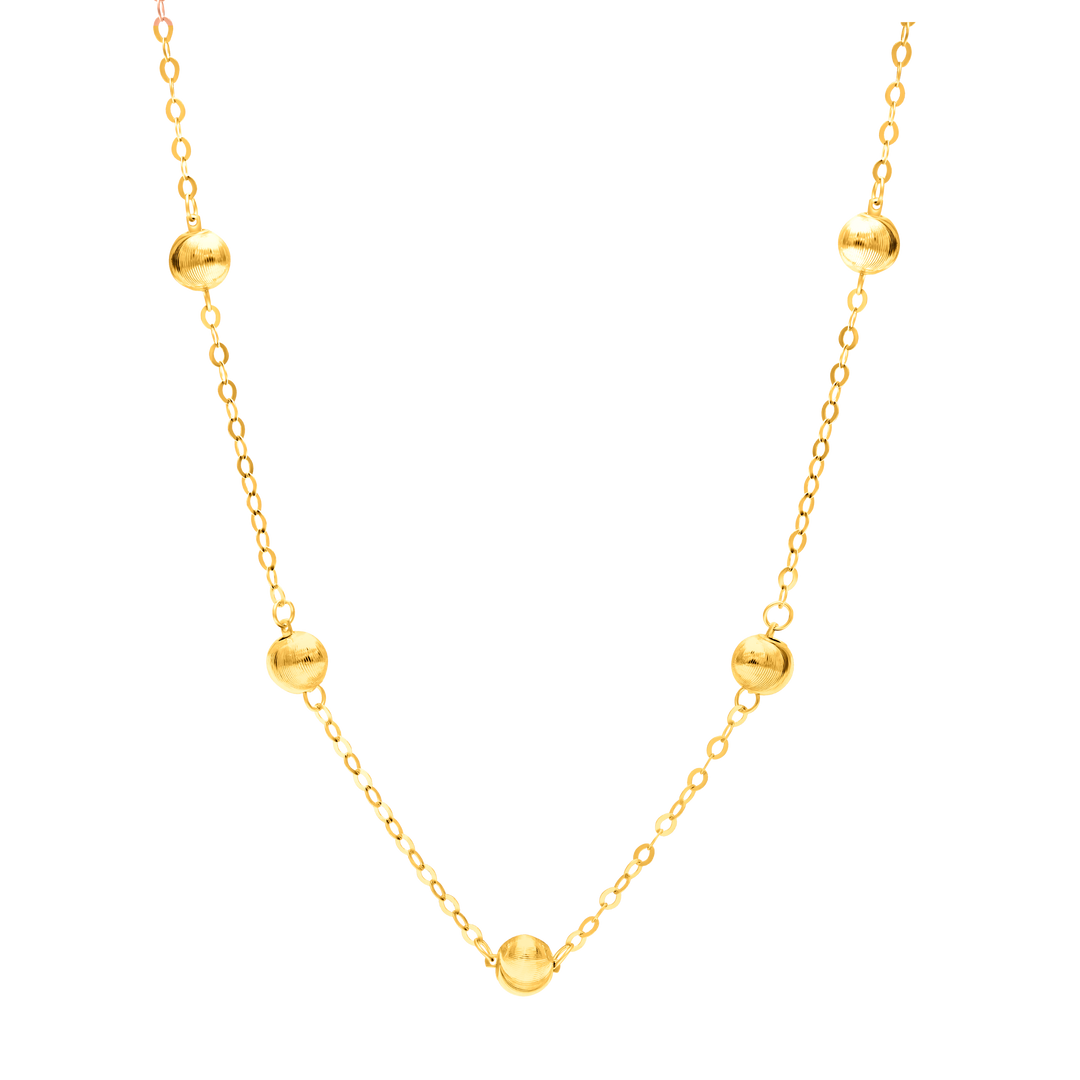 18K Real Gold Seed Necklace