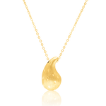 Load image into Gallery viewer, 18K Real Gold Curved Drop Necklace
