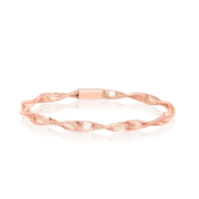 18K Real Gold 3 Color Elastic Bangle Set