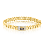 Load image into Gallery viewer, 18K Real Gold Elegant Thick Linked Bangle
