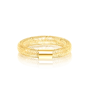 18K Real Gold Elastic Ring