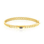 Load image into Gallery viewer, 18K Real Gold Elegant Thick Linked Bangle
