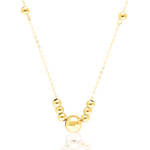 Load image into Gallery viewer, 18K Real Gold Ball Seed Necklace
