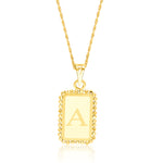 Load image into Gallery viewer, 18K Real Gold Letter A Seed Necklace
