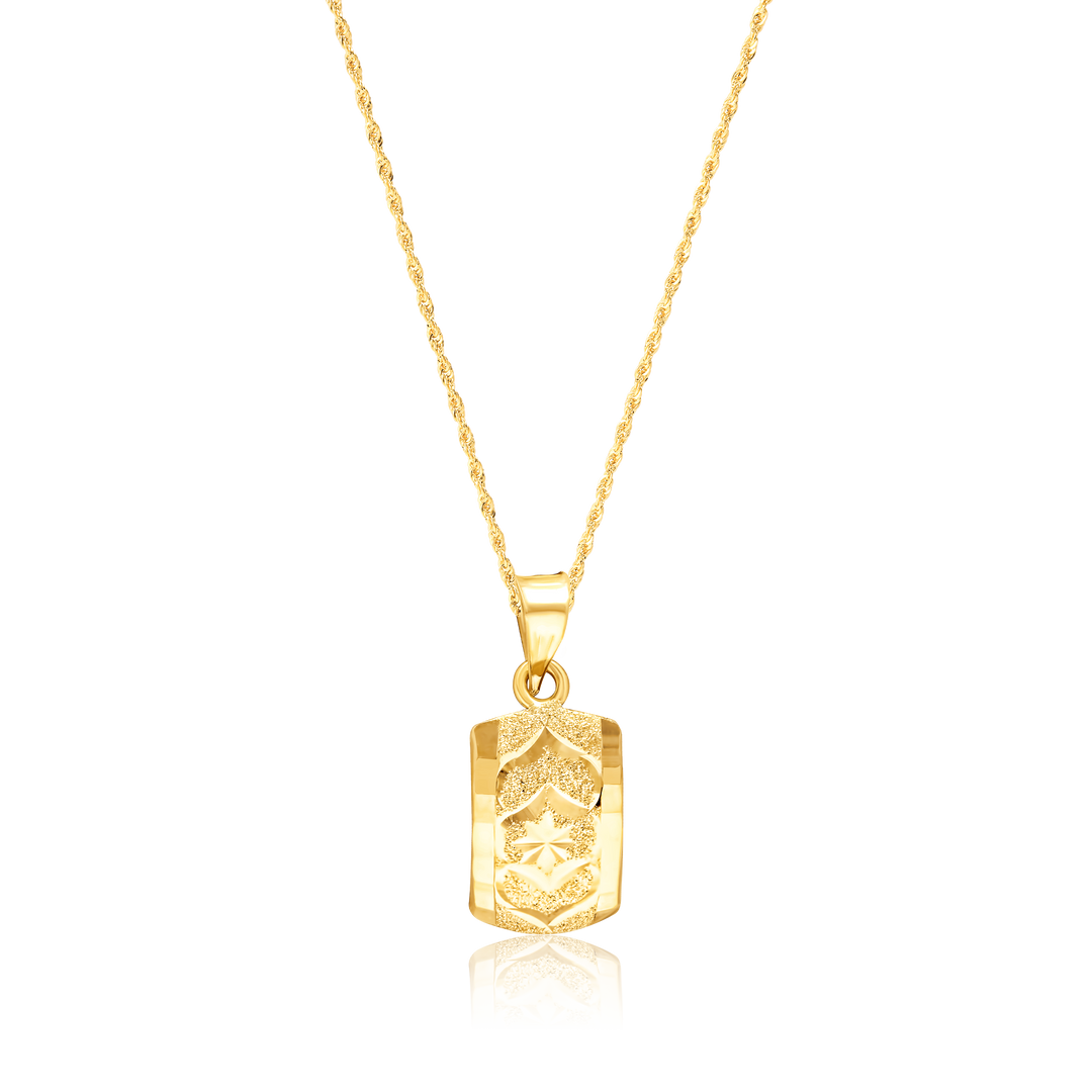 18K Real Gold Curved Clip Jewelry Set