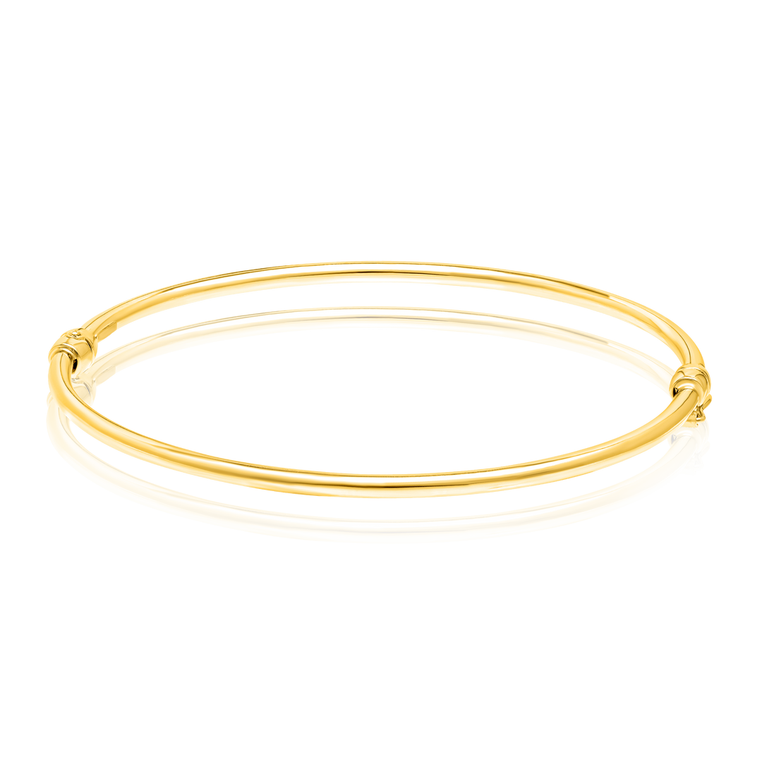 18K Real Gold Thin Bangle