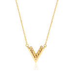 Load image into Gallery viewer, 18K Real Gold V Seeds Necklace
