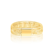 18K Real Gold Elastic Ring