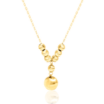 Load image into Gallery viewer, 18K Real Gold Hanging Ball Seed Necklace
