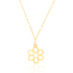 Load image into Gallery viewer, 18K Real Gold Flower Necklace
