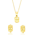 Load image into Gallery viewer, 18K Real Gold Half Curved Clip Jewelry Set
