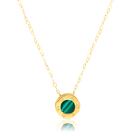 Load image into Gallery viewer, 18K Real Gold Green Round Jewelry Set
