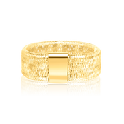 18K Real Gold Elastic Ring