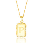 Load image into Gallery viewer, 18K Real Gold Letter P Seed Necklace
