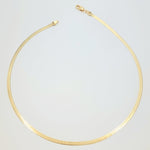 Load image into Gallery viewer, 18K Real Gold Flat Necklace (40 cm)
