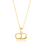 Load image into Gallery viewer, 18K Real Gold C.D Necklace
