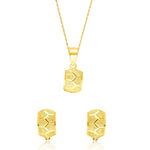 Load image into Gallery viewer, 18K Real Gold Half Curved Clip Jewelry Set
