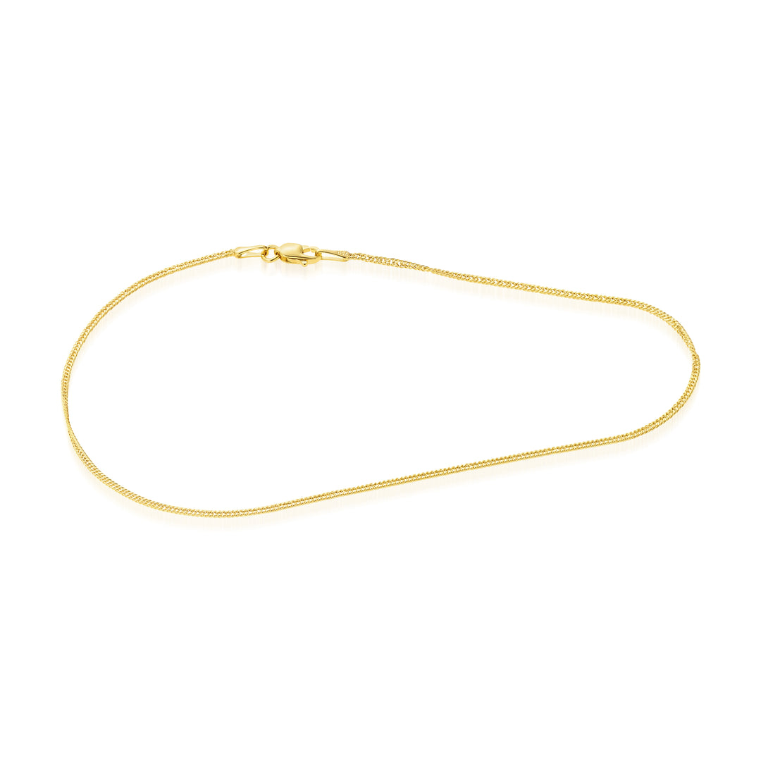 18K Real Gold Thin Anklet