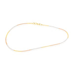 Load image into Gallery viewer, 18K Real Gold 3 Color Thin Anklet