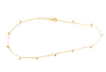 Load image into Gallery viewer, 18K Real Gold Hanging Seed Anklet