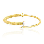 Load image into Gallery viewer, 18K Real Gold Nail Bangle
