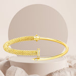 Load image into Gallery viewer, 18K Real Gold Nail Bangle
