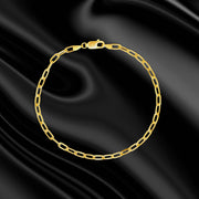 18K Real Gold Linked Bracelet