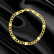 18K Real Gold Linked Bracelet