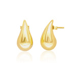 Load image into Gallery viewer, 18K Real Gold Curved Drop Earring Set
