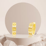Load image into Gallery viewer, 18K Real Gold Round Earring Set
