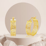 Load image into Gallery viewer, 18K Real Gold Round Earring Set
