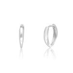 Load image into Gallery viewer, 18K Real White Gold Round Oval Earring Set

