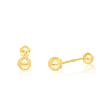 Load image into Gallery viewer, 18K Real Gold Stud Screw Earring Set
