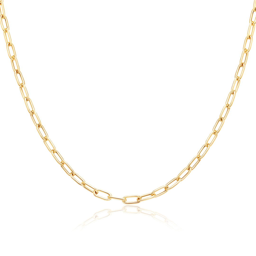 18K Pure Gold Linked Chain Talagold