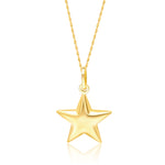 Load image into Gallery viewer, 18K Real Gold Star Necklace

