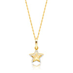 Load image into Gallery viewer, 18K Real Gold Star Necklace
