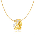 Load image into Gallery viewer, 18K Real Gold 2 Color Round Necklace
