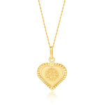 Load image into Gallery viewer, 18K Real Gold Heart Religious Necklace
