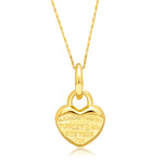 Load image into Gallery viewer, 18K Real Gold Heart Necklace
