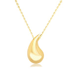 Load image into Gallery viewer, 18K Real Gold Curved Drop Necklace
