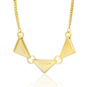 18K Real Gold Elegant Thick Jewelry Set