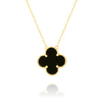 Load image into Gallery viewer, 18K Real Gold V.C Black Necklace