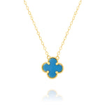 Load image into Gallery viewer, 18K Real Gold V.C Sky Blue Necklace