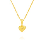 Load image into Gallery viewer, 18K Real Gold Curved Heart Necklace